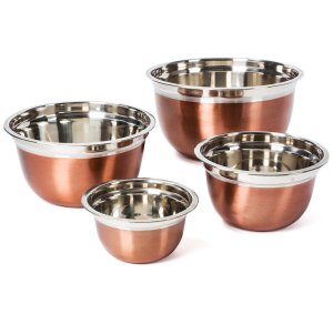 Rose gold kitchen accessories - metal bowls