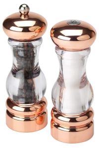 Rose gold kitchen accessories - pepper mill and salt shaker