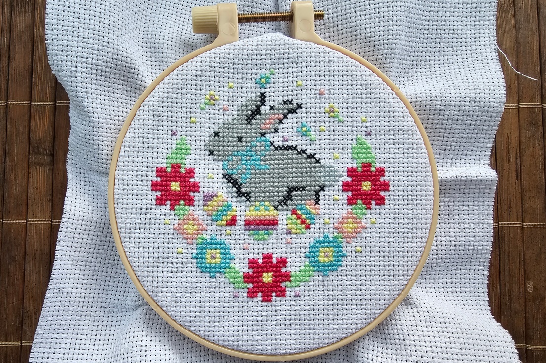 DIY Easter Bunny Cross Stitch